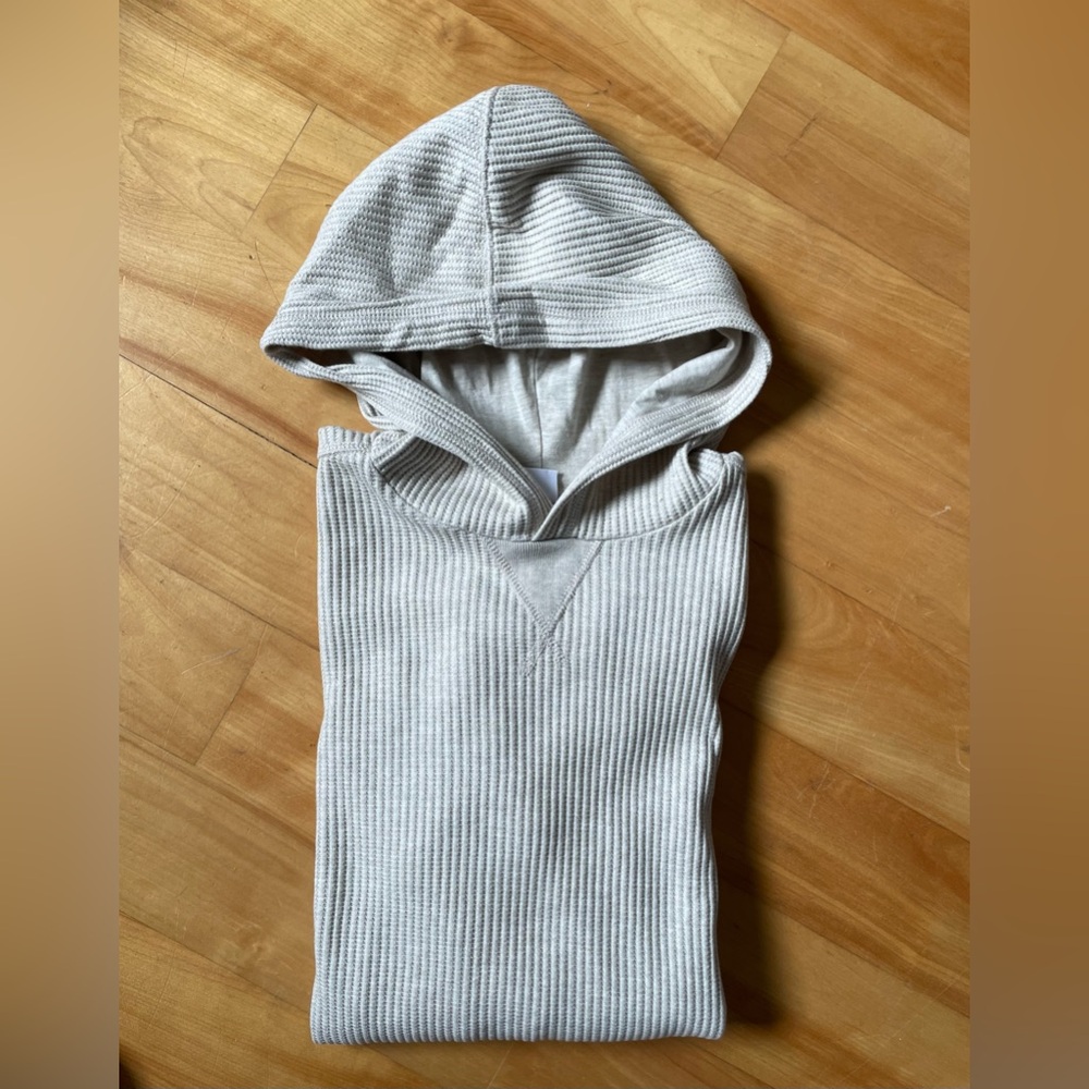 GAP Beige Ribbed Hoodie